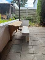 Vintage Schoolbankje Kinderbankje Tuinbank, Ophalen, Gebruikt, Hout