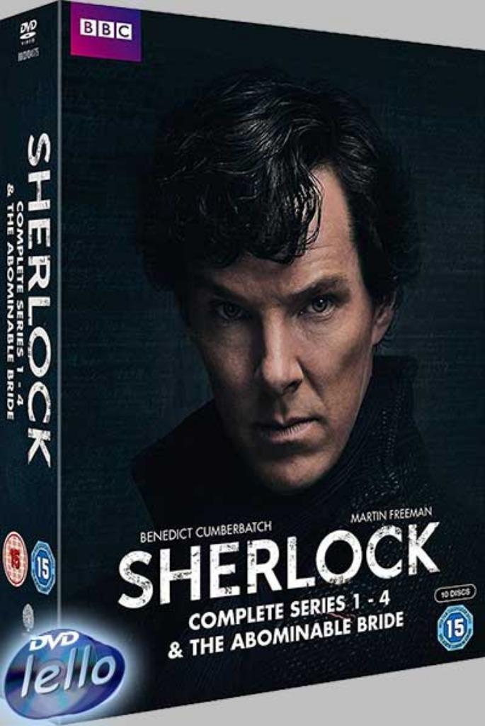 Sherlock, Seizoen 1, 2, 3 & 4 (2010-17 Benedict Cumberbatch), Cd's en Dvd's, Dvd's | Tv en Series, Nieuw in verpakking, Thriller