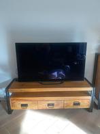 Tv dressoir mangohout met ijzeren frame, Ophalen, Zo goed als nieuw, Minder dan 100 cm, 25 tot 50 cm
