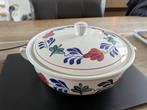 Boerenbont Boch terrine dekschaal (schaal met deksel), Antiek en Kunst, Ophalen