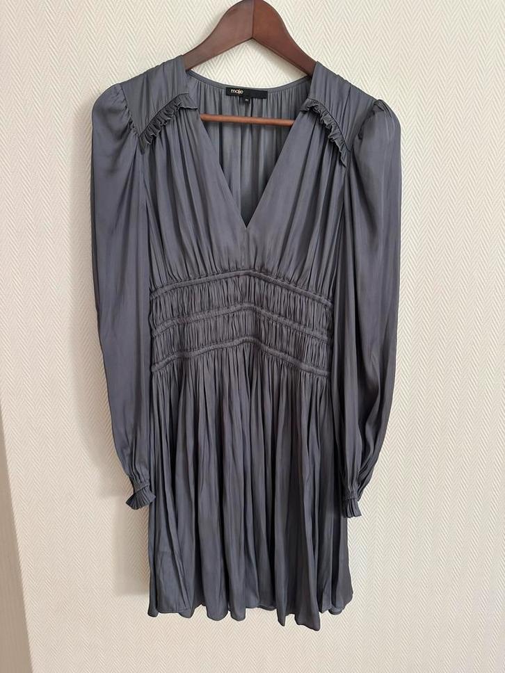 Maje nieuwe jurk maat S, Kleding | Dames, Jurken, Nieuw, Maat 36 (S), Grijs, Knielengte, Ophalen of Verzenden