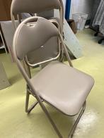 Klap stoel beige 3x klapstoel, Huis en Inrichting, Stoelen, Ophalen, Overige kleuren, Drie, Zo goed als nieuw