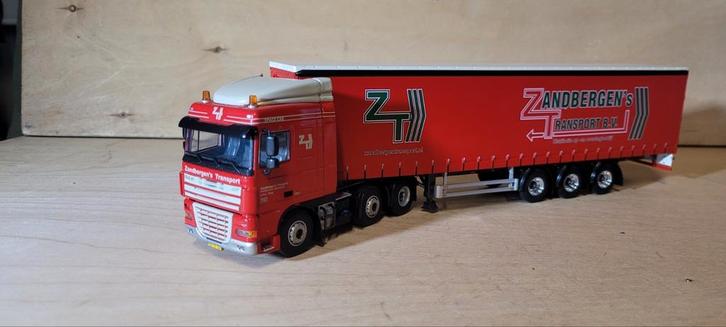 WSI DAF XF  Zandbergen,s transport, Hobby en Vrije tijd, Modelauto's | 1:50, Zo goed als nieuw, Bus of Vrachtwagen, Wsi, Ophalen of Verzenden