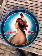 Vintage dienblad mexicaans bier superior clara geen emaille, Verzamelen, Biermerken, Ophalen of Verzenden, Gebruikt, Reclamebord, Plaat of Schild