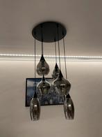 Moderne Hanglamp met Glazen Kappen, Ophalen, Zo goed als nieuw, Glas, Minder dan 50 cm