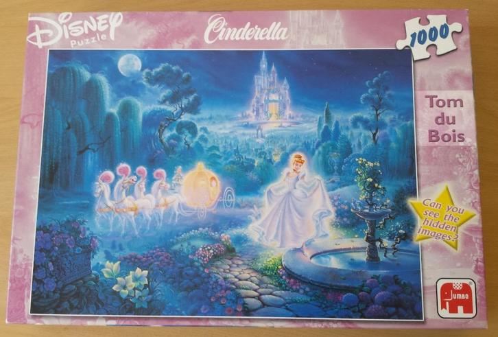Puzzel Assepoester - Tom duBois - 1000 stukjes - Jumbo, Hobby en Vrije tijd, Denksport en Puzzels, Gebruikt, Legpuzzel, 500 t/m 1500 stukjes