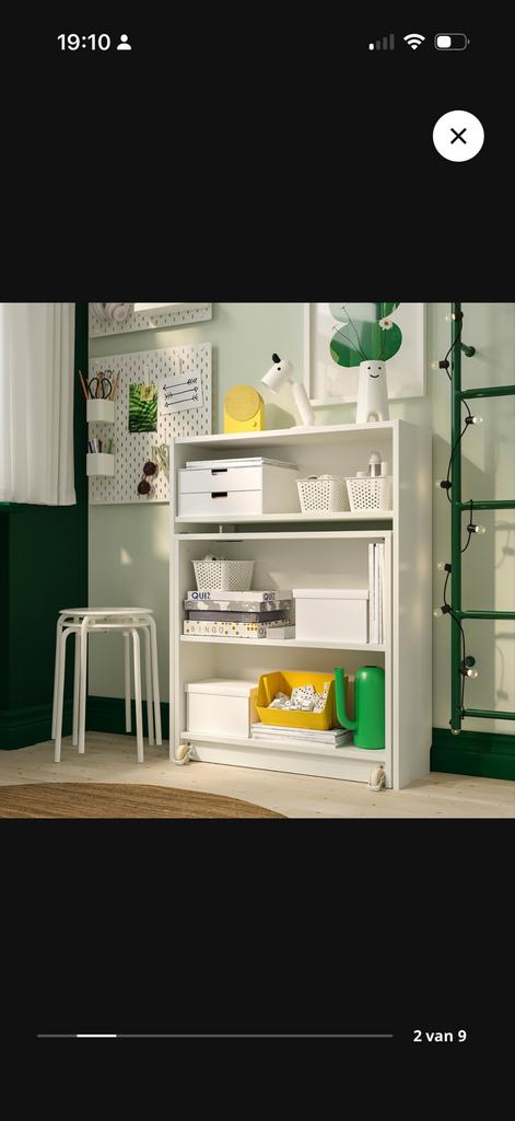 Billy Boekenkast met Inklapbare Tafel - Wit, Huis en Inrichting, Kasten | Boekenkasten, Zo goed als nieuw, 50 tot 100 cm, 100 tot 150 cm
