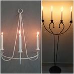 Hangende en staande kandelaar incl.witte kaarsen (pr.p.stuk), Huis en Inrichting, Woonaccessoires | Kandelaars en Kaarsen, Ophalen