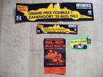 5 Formule 1 stickers,1983 Zandvoort,Grand Prix,Zolder, Ophalen of Verzenden, Zo goed als nieuw, Formule 1