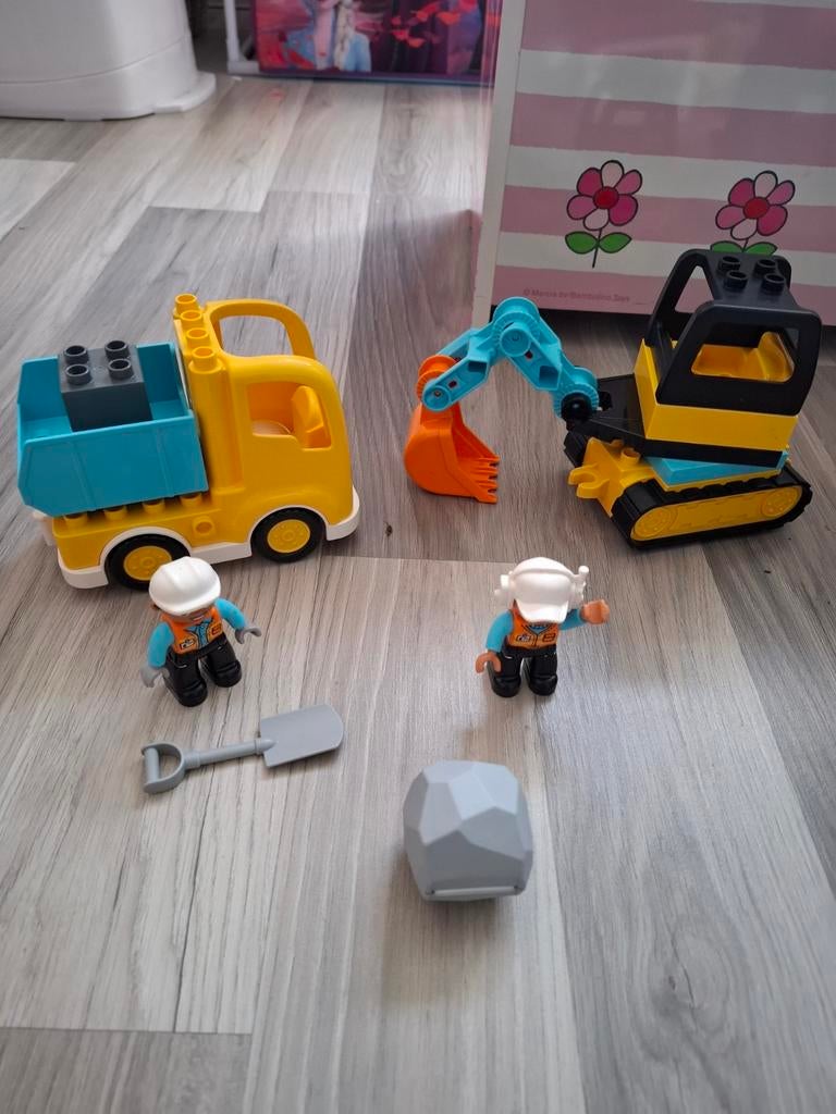 Duplo Bouwplaats Set, Kinderen en Baby's, Speelgoed | Duplo en Lego, Ophalen of Verzenden, Zo goed als nieuw, Complete set, Duplo