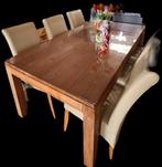 Eettafel en/of stoelen, Huis en Inrichting, Tafels | Eettafels, 50 tot 100 cm, Rechthoekig, Zo goed als nieuw, Ophalen