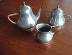 antiek tin tinnen theepot suiker en melkkan Rio zuiver tin, Antiek en Kunst, Ophalen of Verzenden