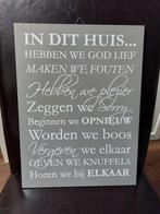 Houten Tekstbord 40x30 cm. Christelijke Tekst., Ophalen of Verzenden, Zo goed als nieuw
