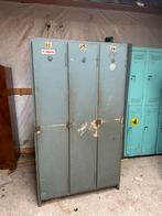 Vintage houten locker 30x99x175 cm, Industriaal, Gebruikt, Ophalen of Verzenden