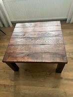 Stoere Houten Salontafel (massief Eikenhout), Huis en Inrichting, Tafels | Salontafels, Ophalen, 100 tot 150 cm, Zo goed als nieuw