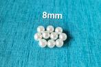 8mm beige parel kralen - 10 stuks voor € 0,80, Verzenden, Nieuw, Kraal