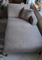 Zitbank, Chaisse Longue Relaxbank taupe bruin, Ophalen, 150 tot 200 cm, 75 tot 100 cm, Zo goed als nieuw