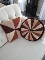 2 gebreide kussens, Ophalen of Verzenden, Vierkant