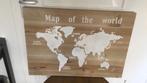 Houten wandbord “Map of the World”, Ophalen