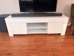 Witte TV meubel - 140x50x45 cm, Huis en Inrichting, Ophalen, Kunststof, Gebruikt, 100 tot 150 cm
