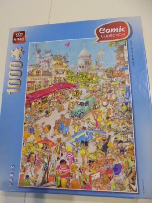 PUZZEL COMIC COLLECTION KING PARIS 1000 STUKJES, Hobby en Vrije tijd, Denksport en Puzzels, Zo goed als nieuw, Legpuzzel, 500 t/m 1500 stukjes