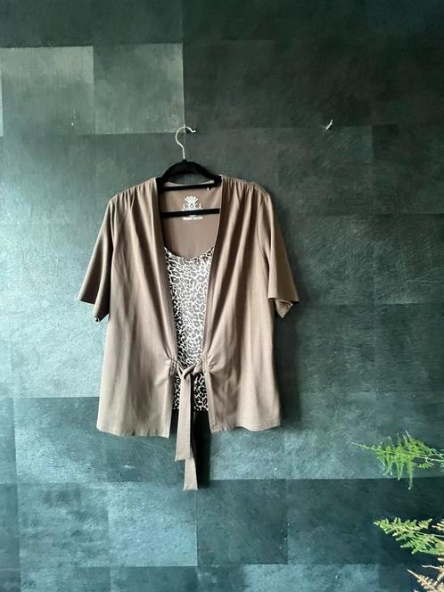 Leuke top Feank Walder, Kleding | Dames, Tops, Zo goed als nieuw, Maat 38/40 (M), Bruin, Ophalen of Verzenden