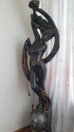 Standlamp, "Venus II" kleur brons/goud, Ophalen, Gebruikt, Art Deco, 150 tot 200 cm