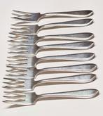 8 x sola zilver 90 puntfilet taart vorkjes, Antiek en Kunst, Antiek | Bestek, Ophalen of Verzenden