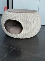 Curver Katten- & Hondenmand Knit Ø55cm – crème – als nieuw, Dieren en Toebehoren, Kattenmanden, Ophalen, Zo goed als nieuw