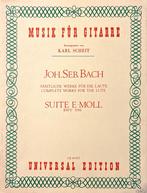 Muziek voor Gitaar - Bach, Suite in E-Moll, Gitaar, Klassiek, Ophalen of Verzenden, Zo goed als nieuw