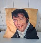 Elvis Presley Kussen - Decoratief, Ophalen of Verzenden, Zo goed als nieuw, Beige, Vierkant
