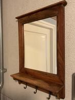 VINTAGE SPIEGEL MET OPHANGHAAKJES, Minder dan 50 cm, Gebruikt, Ophalen of Verzenden, Minder dan 100 cm