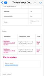 Twee tickets Het Dementie Theater Zoetermeer, Tickets en Kaartjes, Twee personen, Oktober
