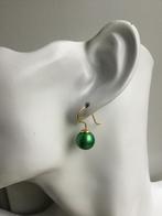 Oorbellen Swarovski parel goud zilver ketting NIEUW kristal, Met kristal, Hangers, Verzenden, Zo goed als nieuw