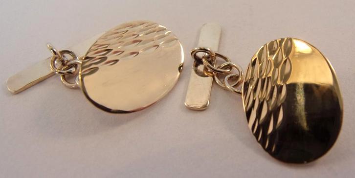 Z.g.a.n. massief gouden HEREN manchetknopen, Sieraden, Tassen en Uiterlijk, Antieke sieraden, Manchetknopen, Goud, Verzenden