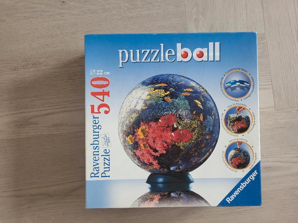 Ravensburger 3 D  Puzzle Ball - Onder water wereld, 540st., Ophalen of Verzenden, 500 t/m 1500 stukjes, Zo goed als nieuw, Rubik's of 3D-puzzel