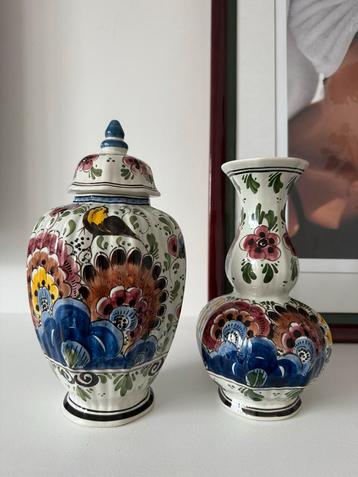 Delfts Holland Handgeschilderd Kaststel - Vazen beschikbaar voor biedingen