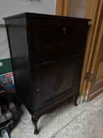 Donker houten platenspeler kastje, Ophalen, Gebruikt, Overige merken