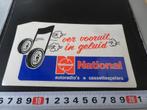 sticker national autoradio's cassettespelers ver vooruit, Ophalen, Zo goed als nieuw, Bedrijf of Vereniging