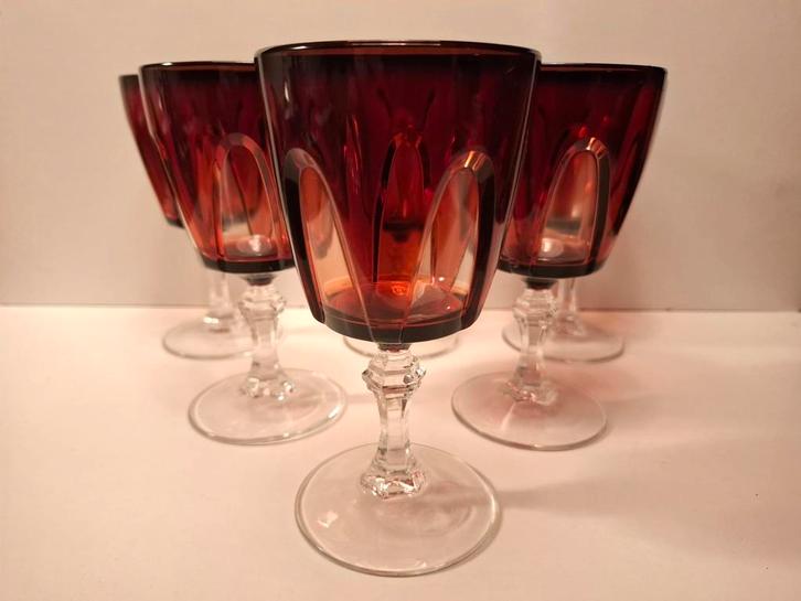 Vintage Cristal D'Arques, Luminarc wijnglazen, Antiek en Kunst, Antiek | Glas en Kristal, Ophalen of Verzenden