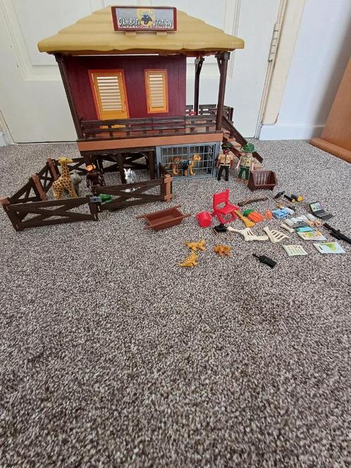 Playmobil safari verzorgingspost 4826, Kinderen en Baby's, Speelgoed | Playmobil, Zo goed als nieuw, Complete set, Ophalen