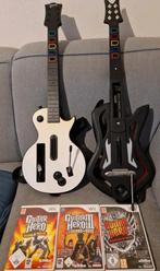 Guitar Hero Wii: 3 Games + Gibson & Warriors of Rock Gitaar, Vanaf 3 jaar, 2 spelers, Gebruikt, Ophalen of Verzenden