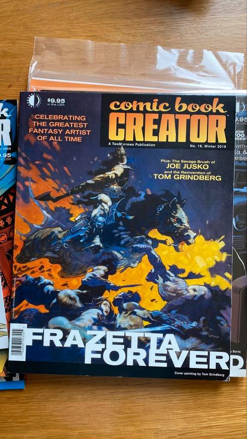 7 x Comic Book Creator met Frazetta, Russell, Englehart  etc, Boeken, Strips | Comics, Zo goed als nieuw, Eén comic, Amerika, Ophalen of Verzenden