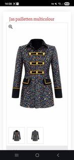 Carnaval jas pailletten glitter multicolor XXL, Kleding | Dames, Gelegenheidskleding, Ophalen of Verzenden, Zo goed als nieuw