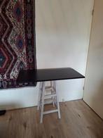 IKEA zwart opklaptafel Bjursta, Huis en Inrichting, Ophalen, 50 tot 100 cm, 50 tot 100 cm, Zo goed als nieuw