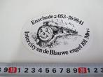 sticker piraat zender enschede intercity en de blauwe engel, Ophalen, Zo goed als nieuw