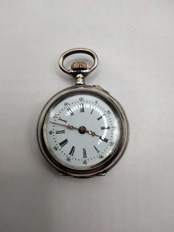 Zwitsers zilveren zakhorloge dames antiek zilver beschikbaar voor biedingen