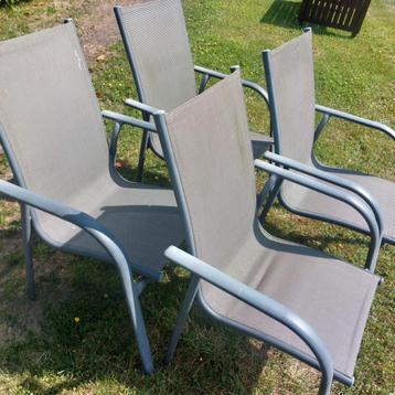 Tuinstoelen aluminium tuinstoel stapelbaar m armleuning beschikbaar voor biedingen