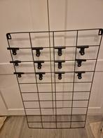 Zwart metalen wandrek met klemmen wand rek, Ophalen, Zo goed als nieuw, Overige typen