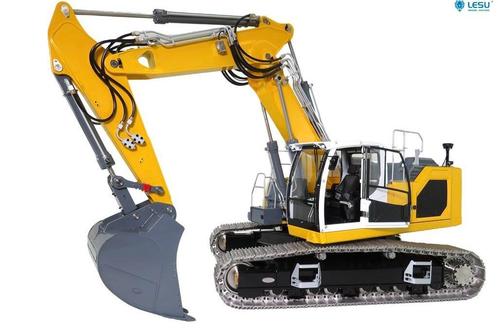 Liebherr R945 + 3 delige giek Lesu RC 1/14, Hobby en Vrije tijd, Modelbouw | Radiografisch | Auto's, Nieuw, Auto offroad, Elektro